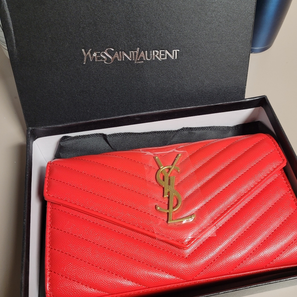 YSL Red LouLou Handbag